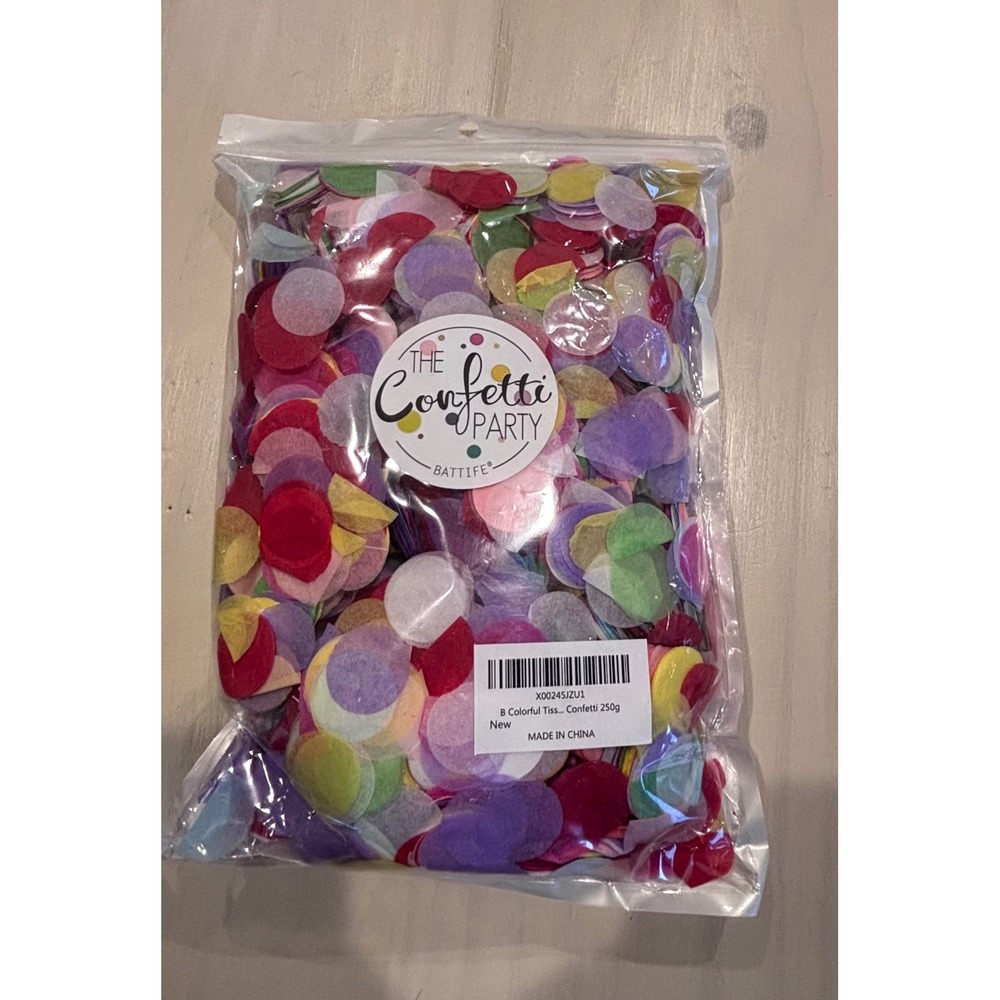 BATTIFE The Confetti Party Multicolor Tissue Paper Confetti 250g Round